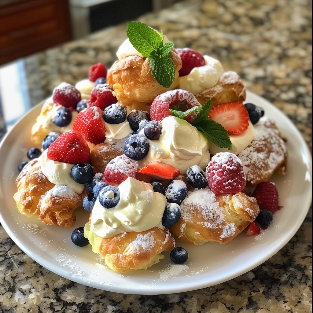 How to Make Berry Cream Puff Poppers
