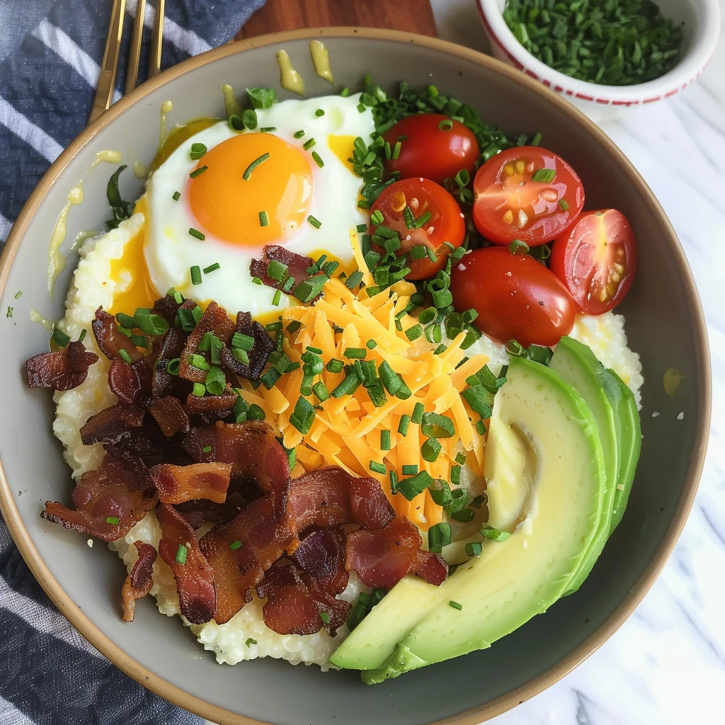 How to Make Breakfast Bowl Recipe with Grits