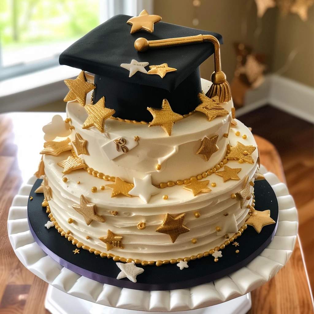 How to Make Honors Cap Frosted Cake