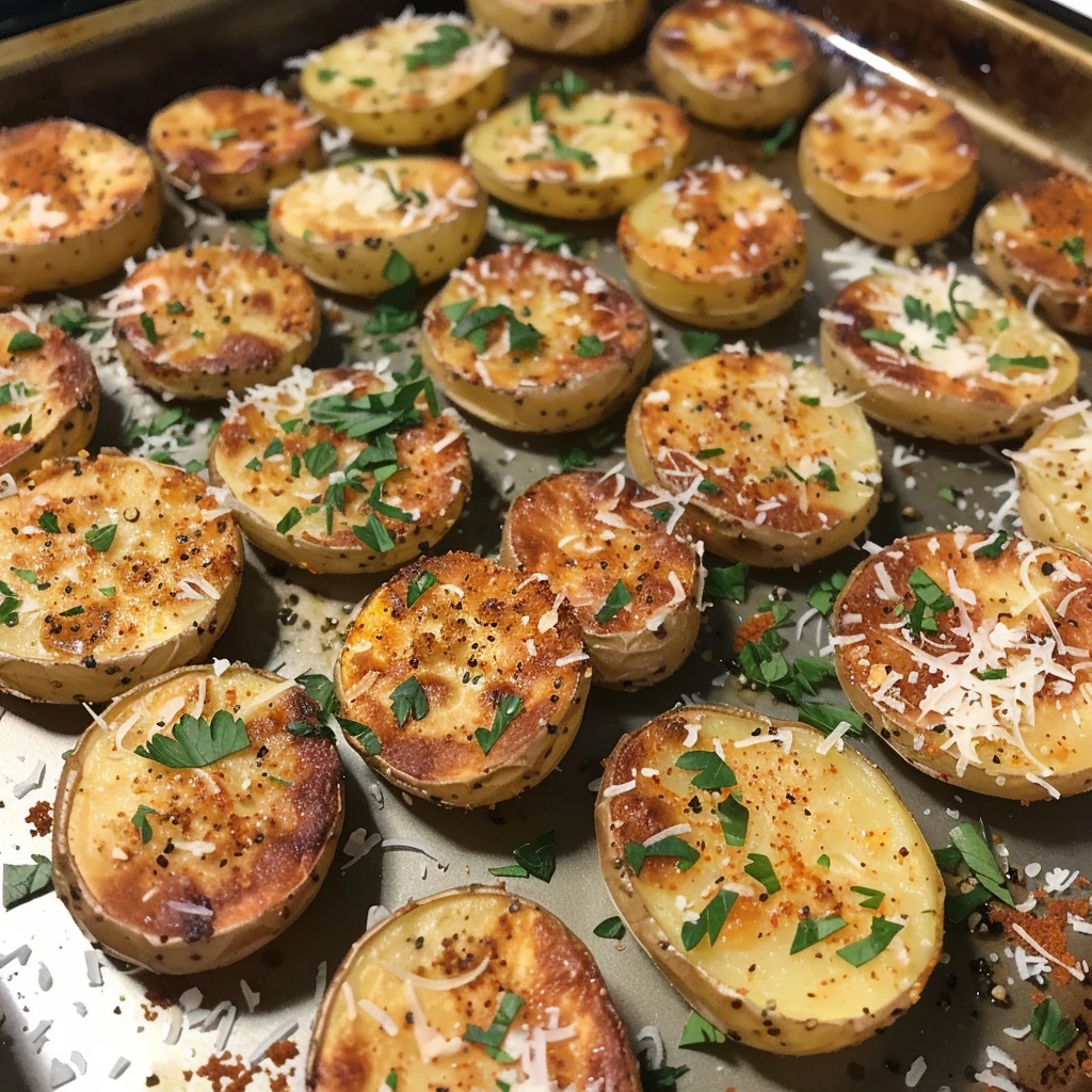 How to Make Mini Baked Parmesan Potato Rounds
