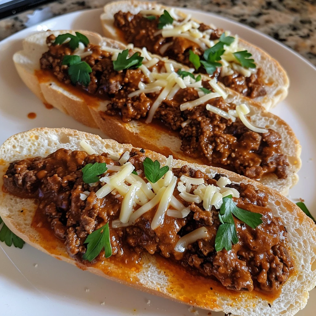 How to Make Sloppy Joe Garlic Bread