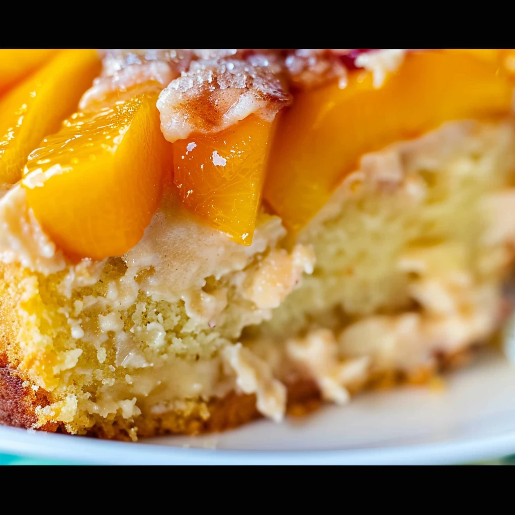 How to Make Best Peach Cake with Brown Sugar Frosting