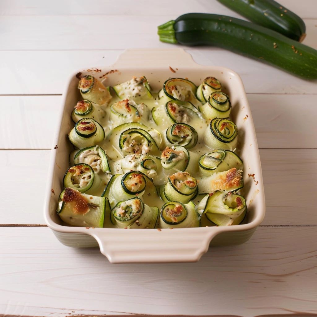 How to Make Chicken Alfredo Zucchini Roll-Ups