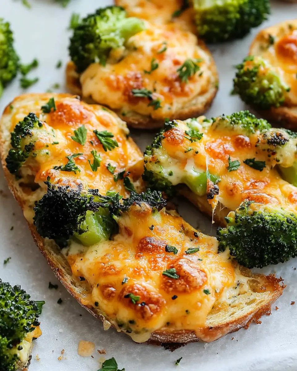 Roasted Broccoli Pimento Cheddar Melts First Image
