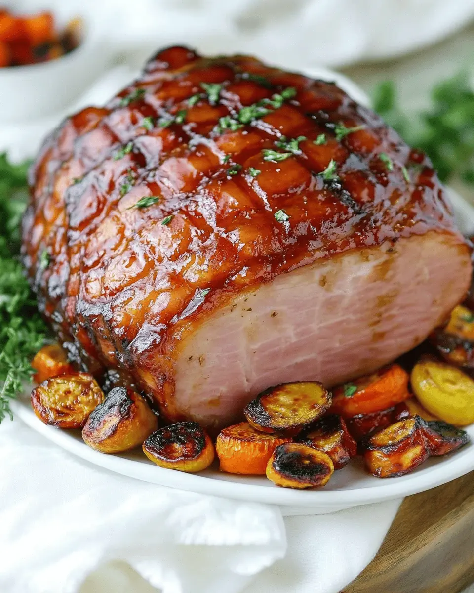 Slow Cooker Gammon {Best Ever Ham!} First Image First Image