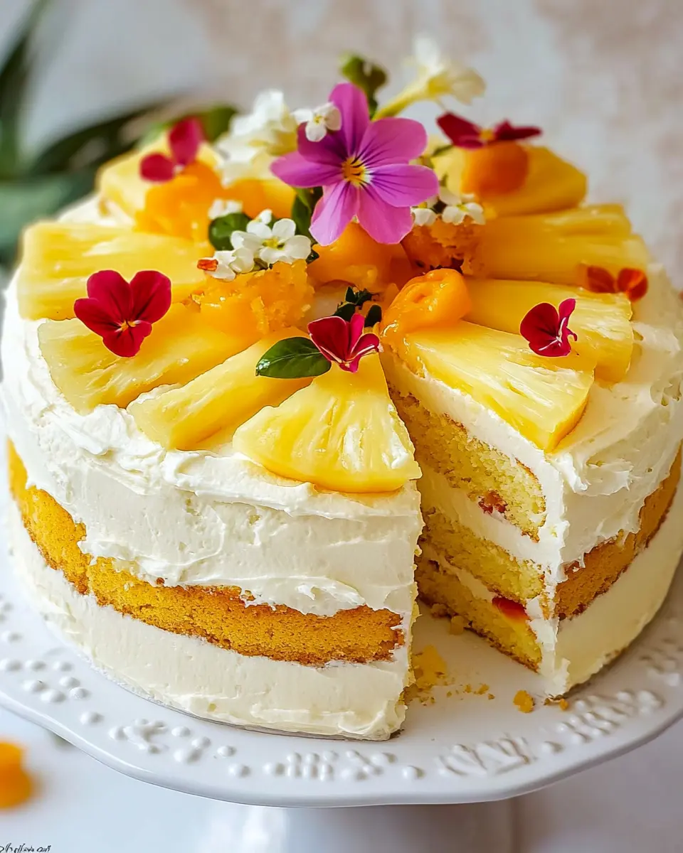 Pineapple Cake (Butterfly Cake) First Image First Image