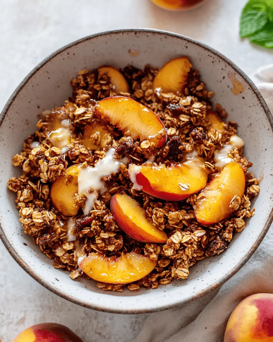 Peach Cobbler Granola First Image First Image