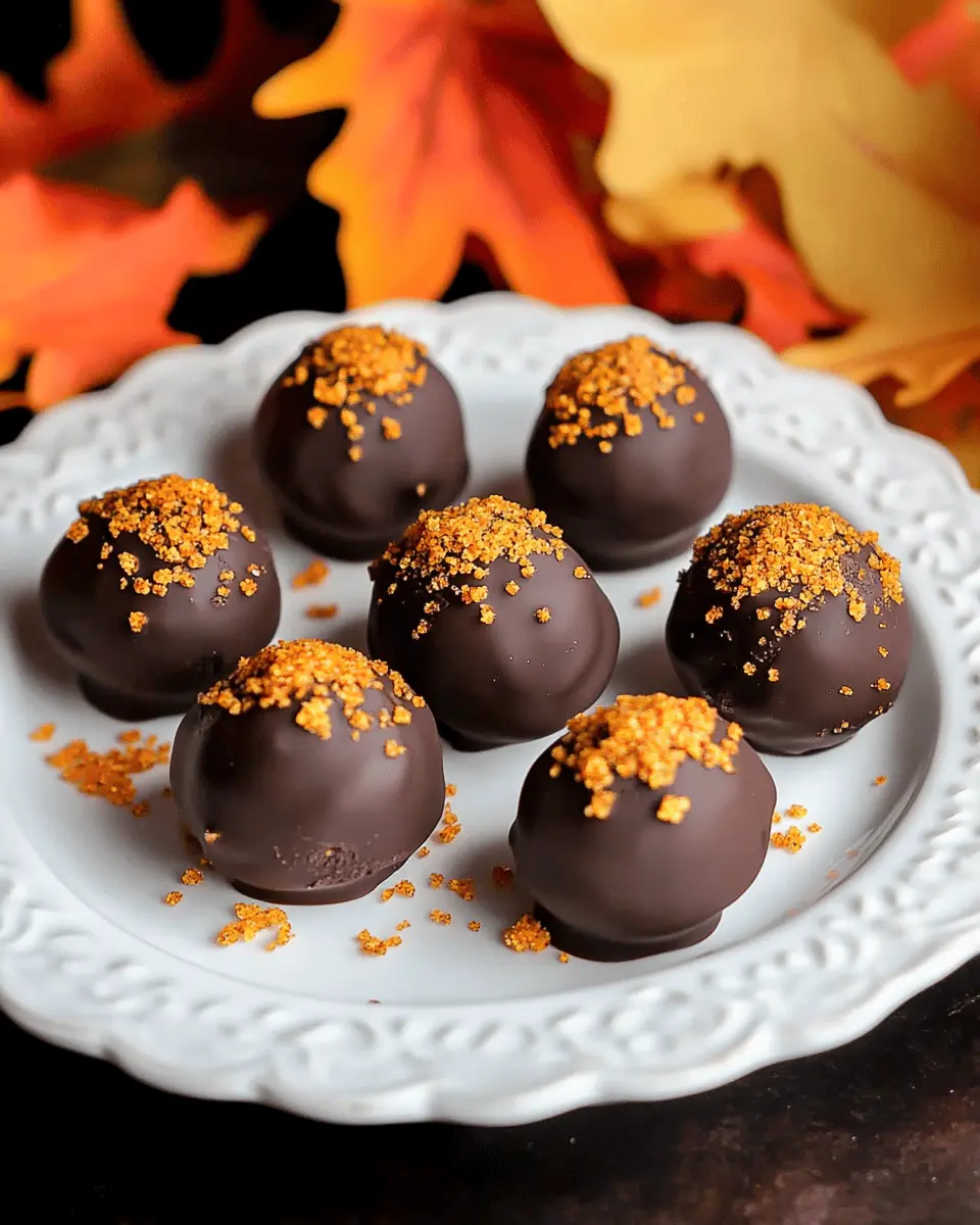 Pumpkin Spice Oreo Truffles First Image First Image