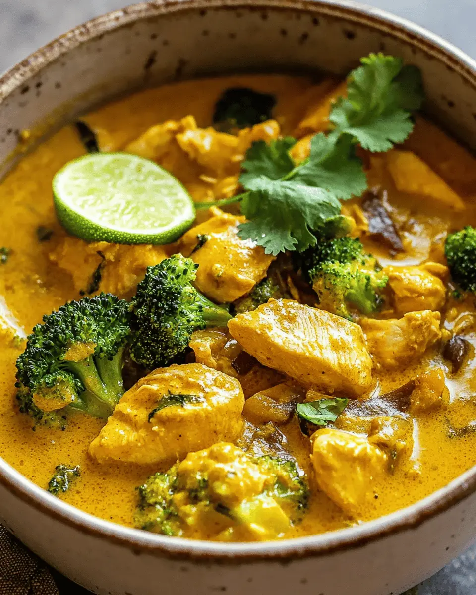 Golden coconut chicken curry First Image First Image