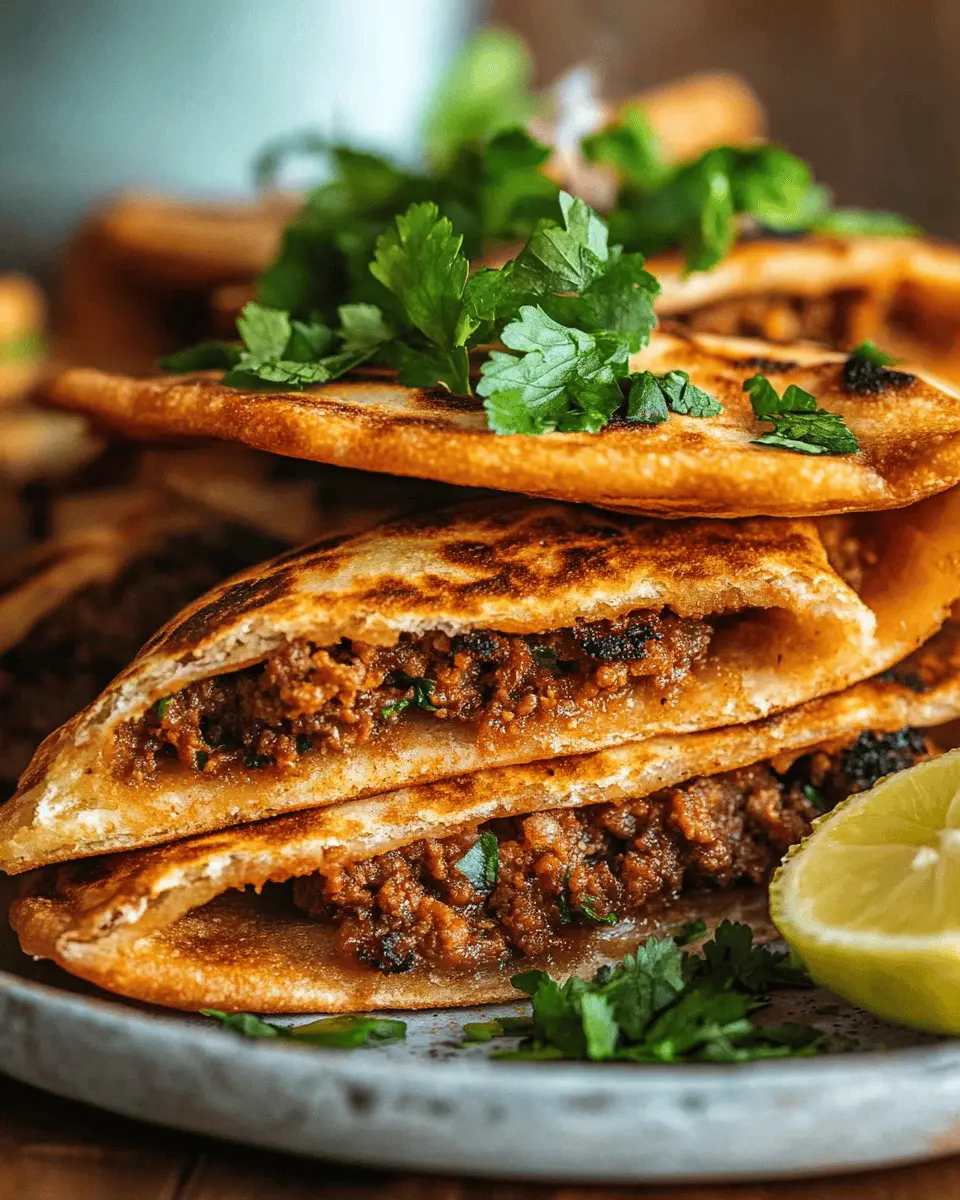 Arayes – Lebanese Meat-Stuffed Crispy Pita First Image First Image