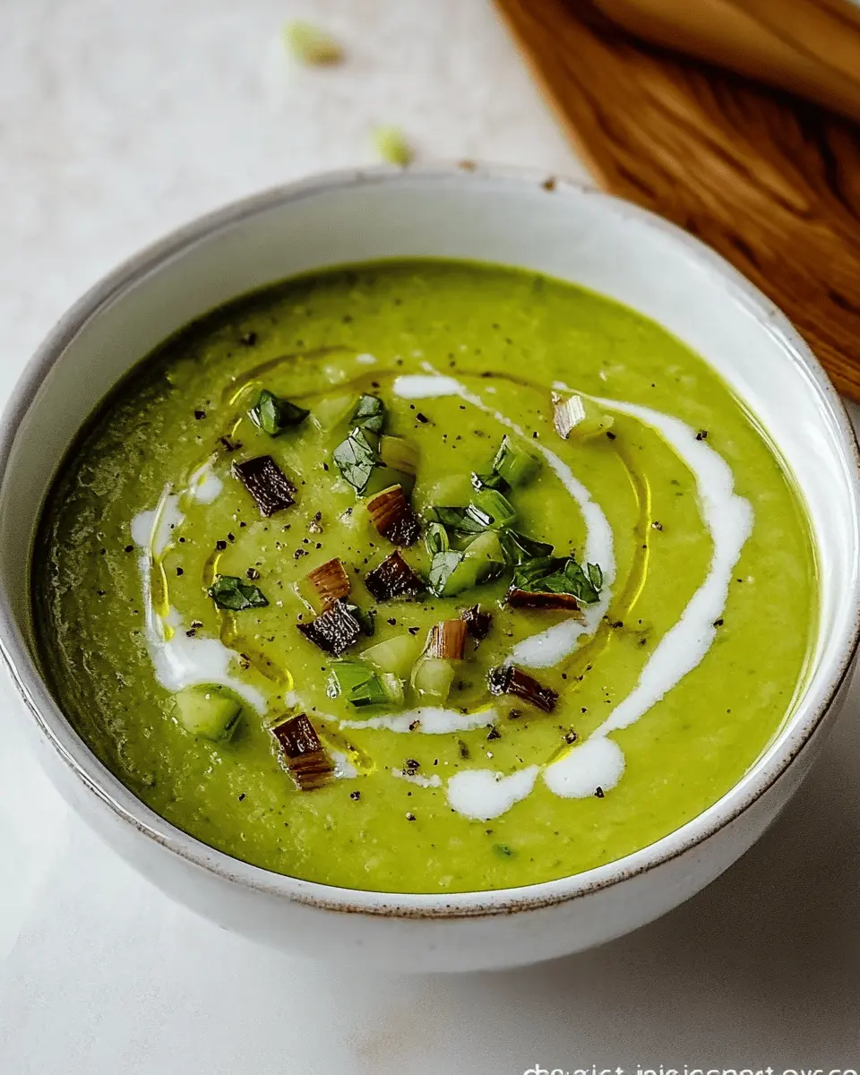 Creamy Leek Avocado Soup (Leeks Soup) First Image First Image
