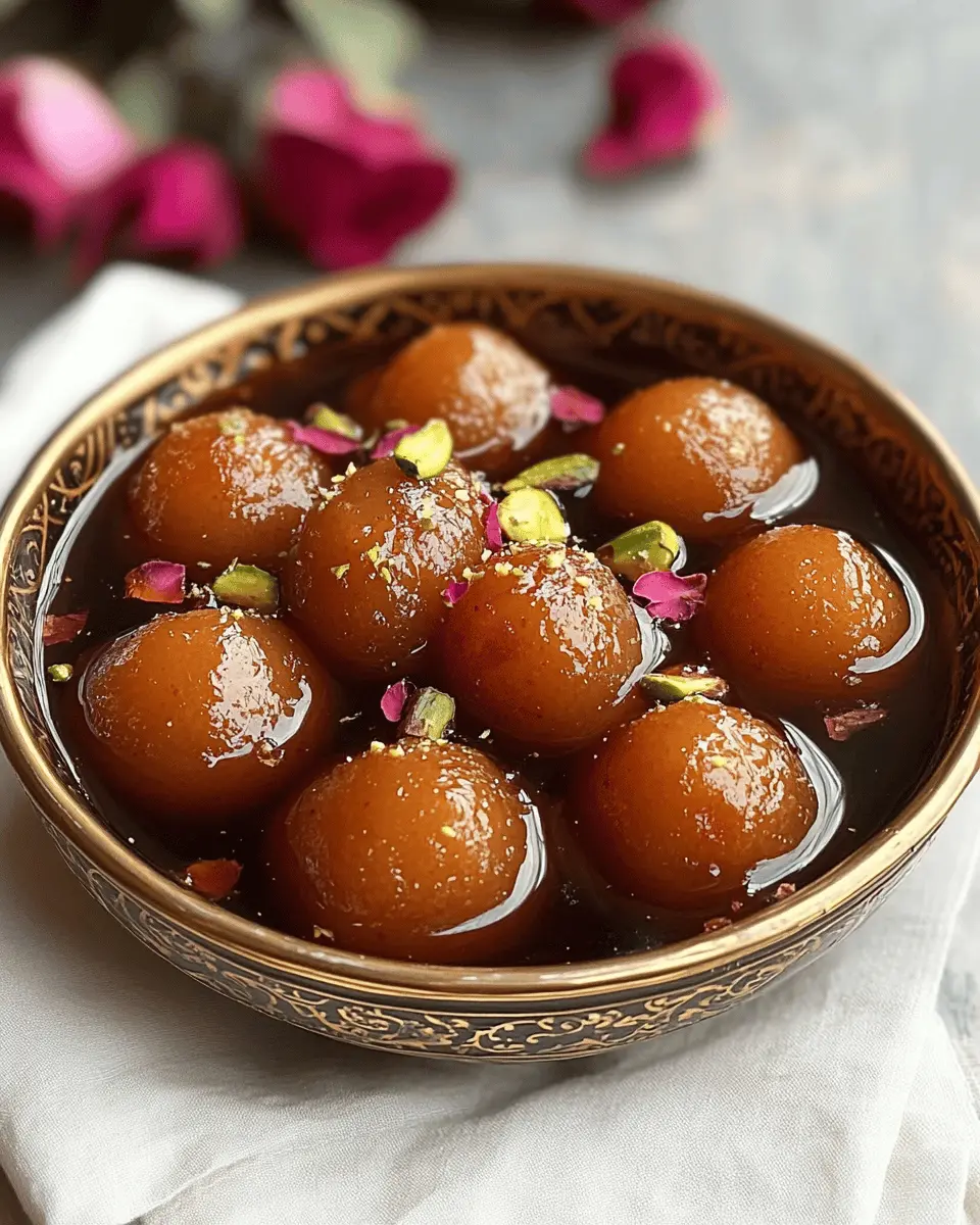Gulab Jamun (Sweet Indian Dumplings) First Image First Image