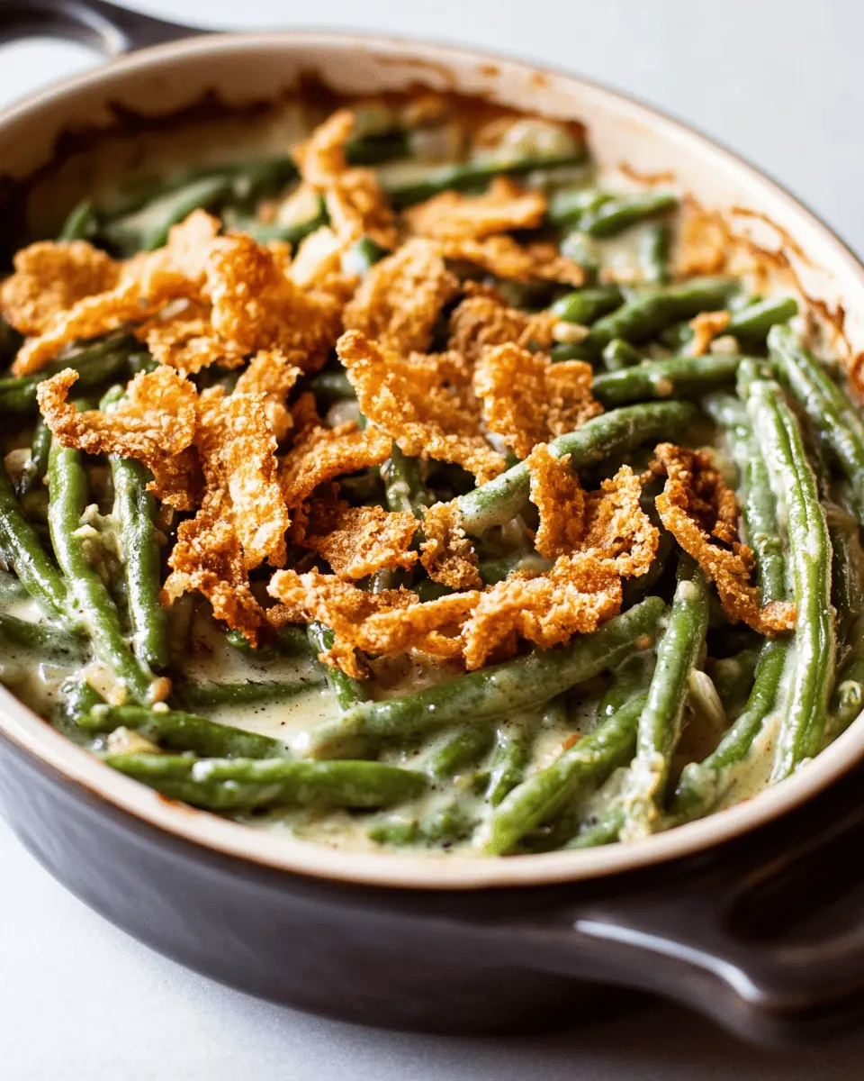 Creamy Green Bean Casserole from Scratch First Image First Image