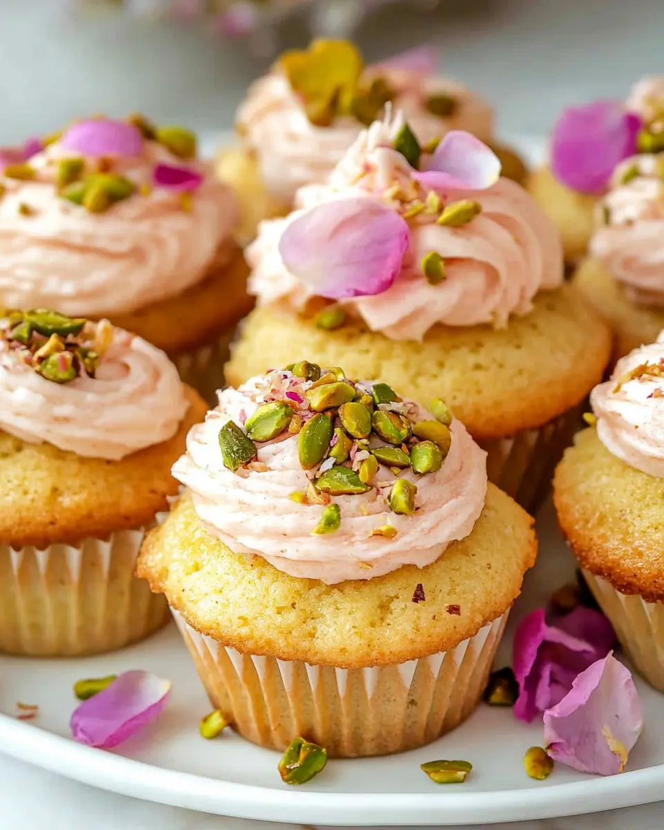 Cake Yazdi (Cardamom Rosewater Cupcakes) First Image First Image