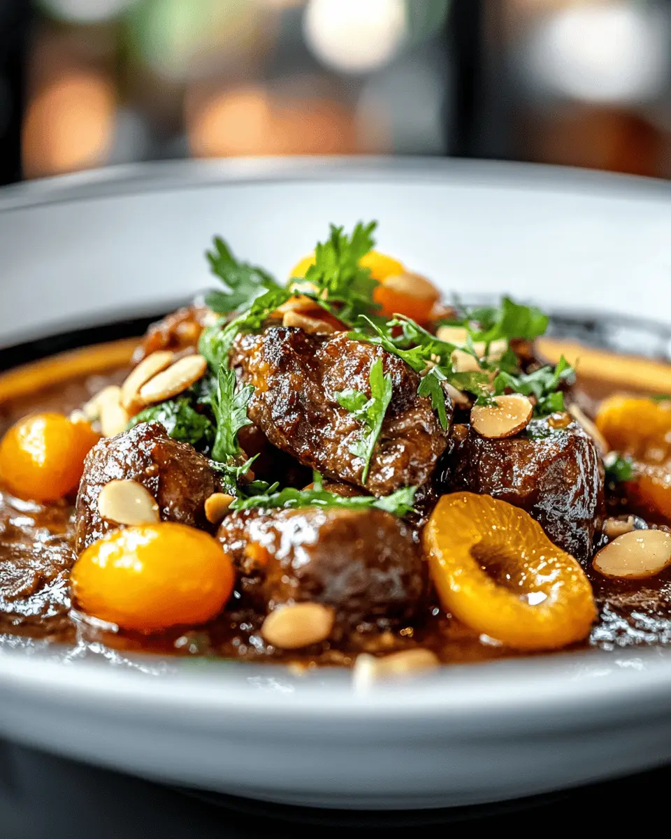 Spiced Lamb Tagine with Apricots & Almonds First Image First Image