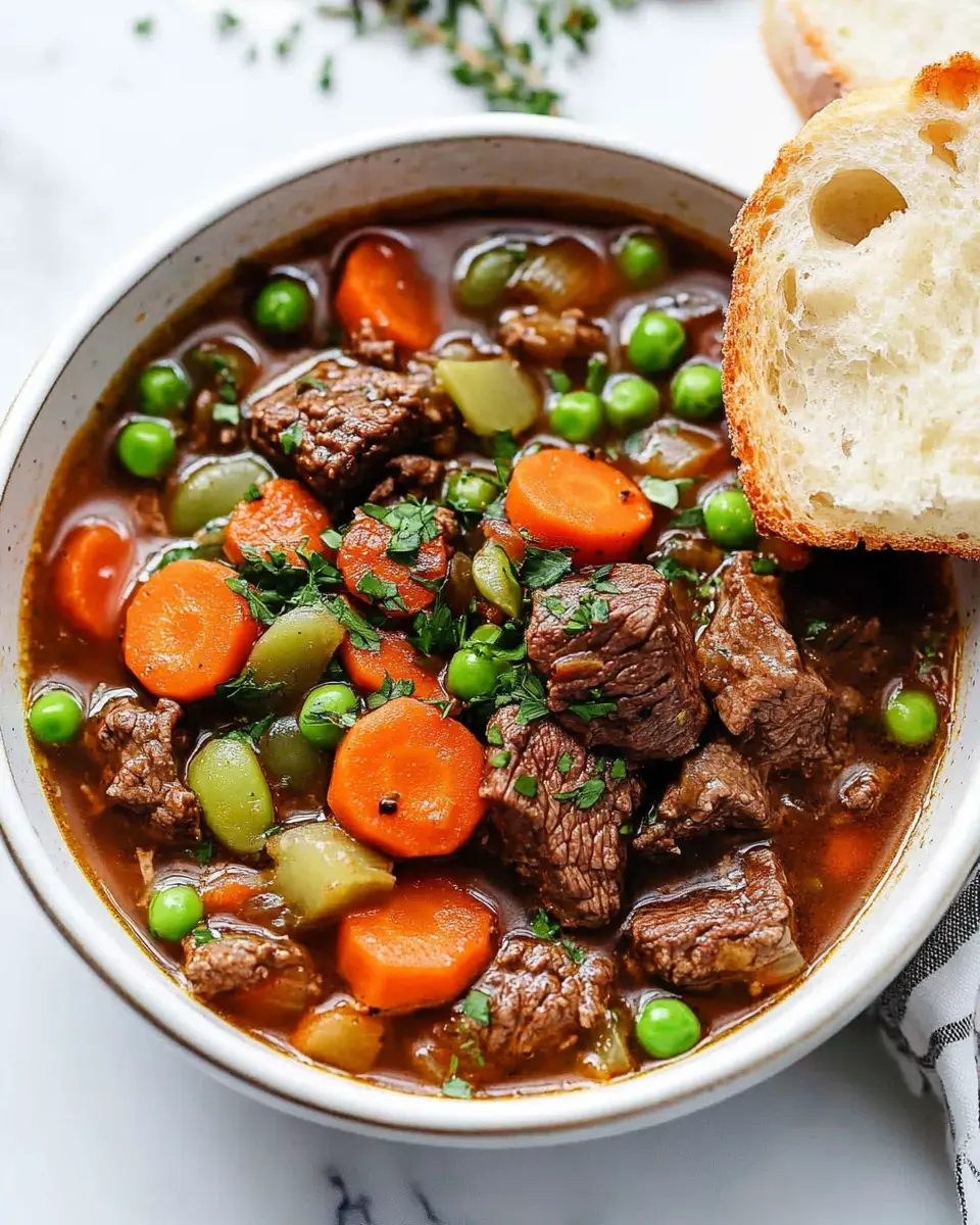 Easy Instant Pot Vegetable Beef Soup First Image First Image