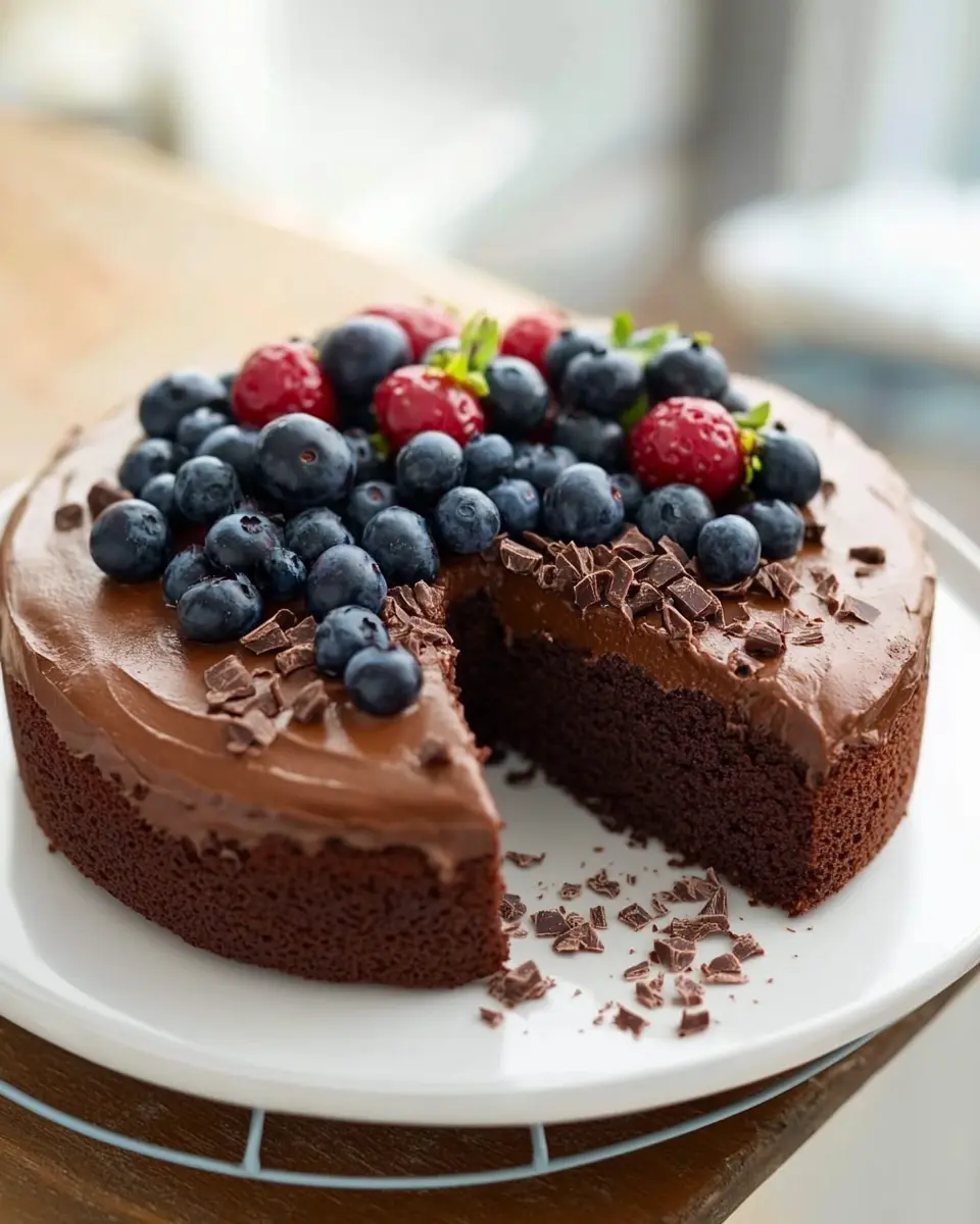 Super-easy chocolate cake First Image First Image