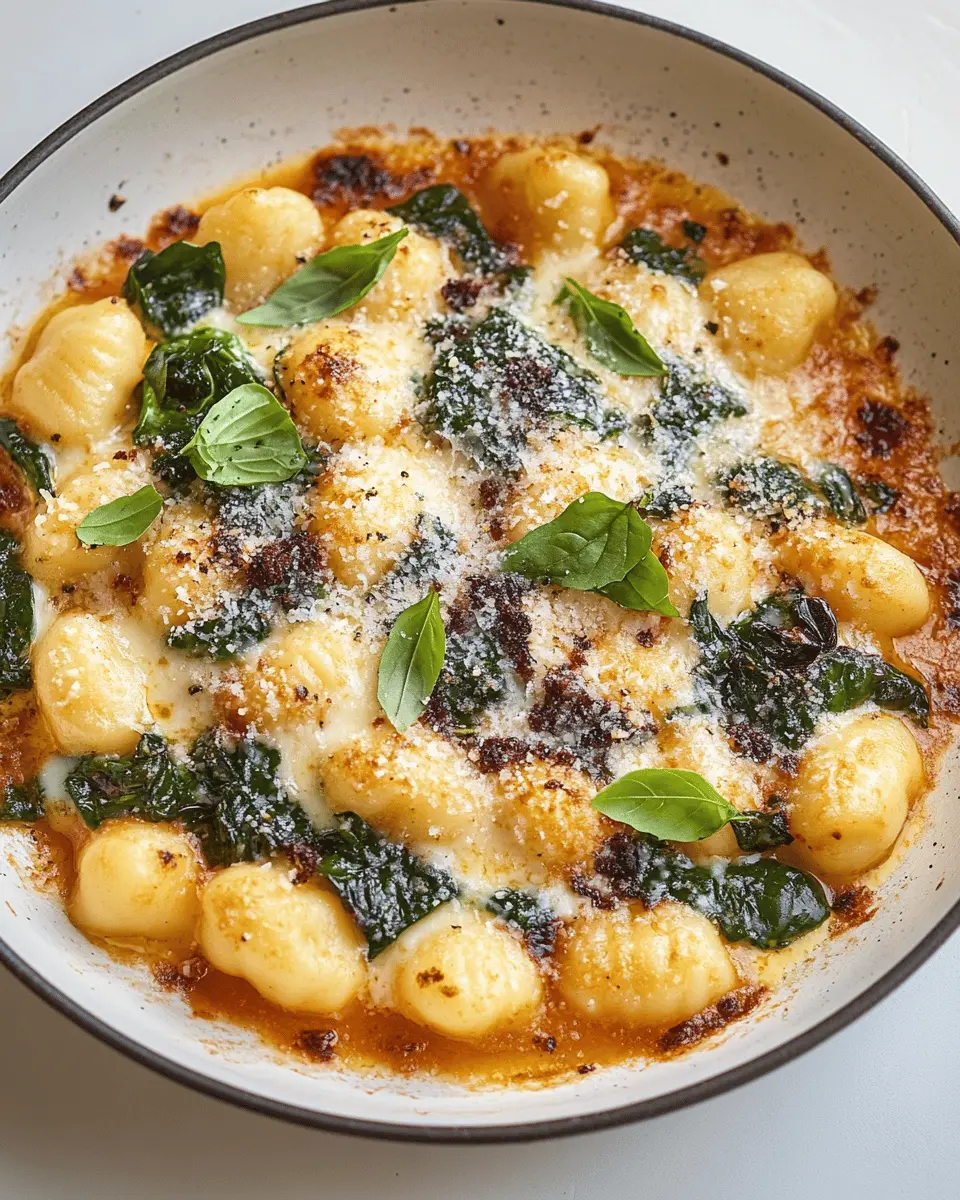 Weeknight Spinach Baked Gnocchi First Image First Image