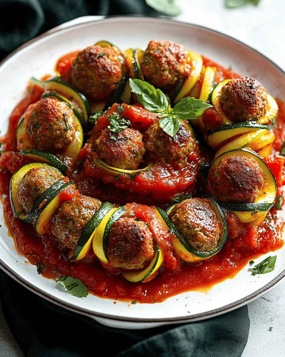 Moroccan Spiral Meatball Zucchini Bake First Image First Image