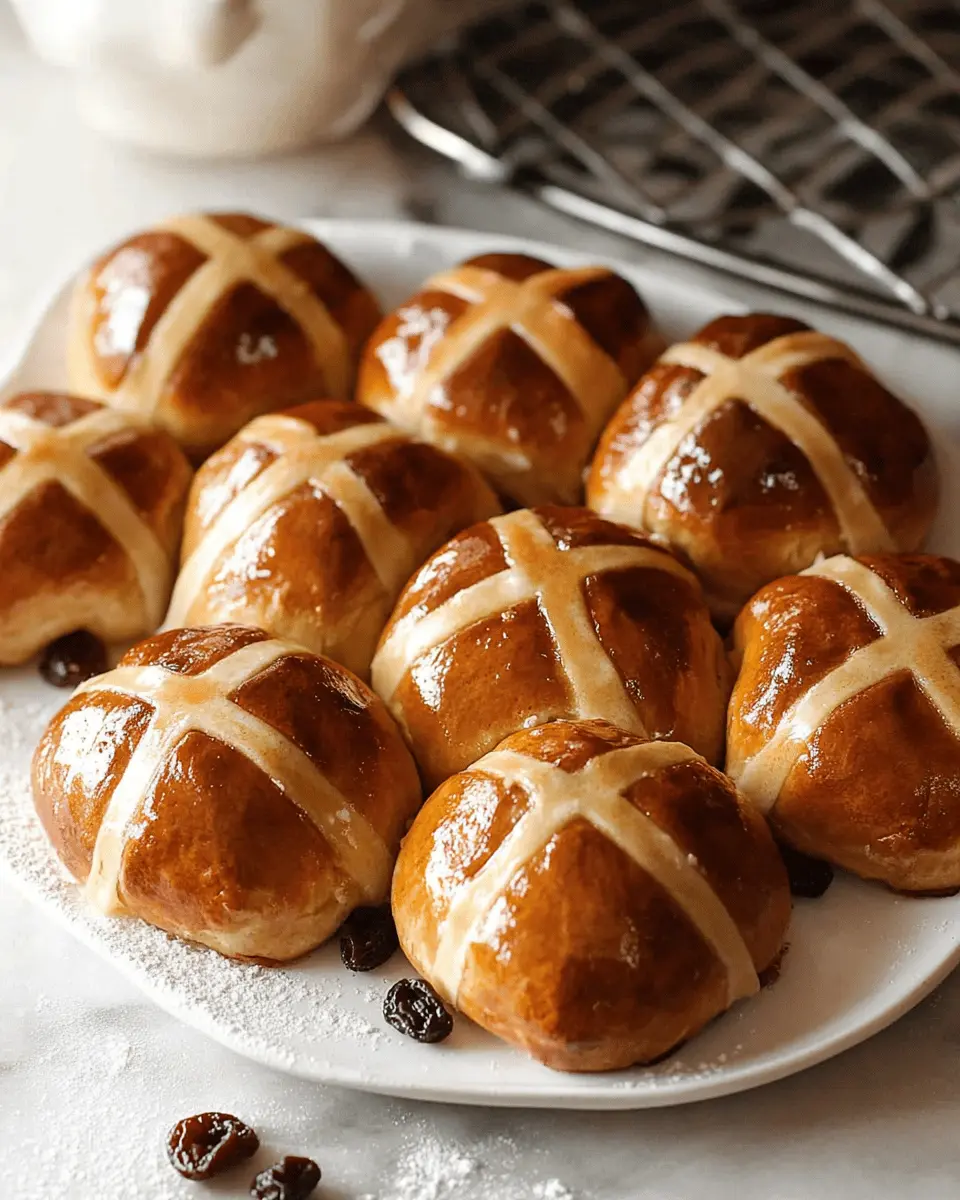 NO-KNEAD Hot Cross Buns (so effortless!) First Image First Image