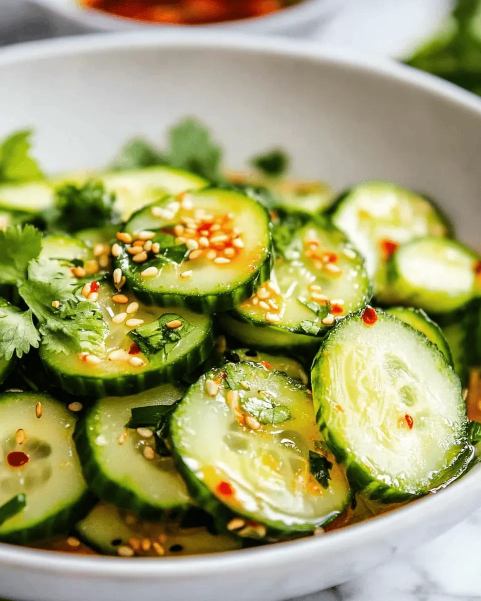 Pickled Cucumber Salad (Asian Style) First Image First Image