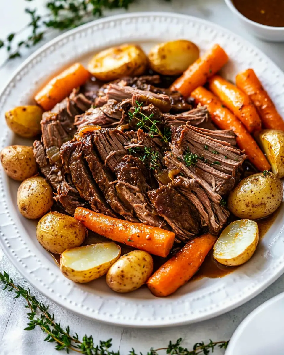 Slow Cooker Pot Roast First Image First Image