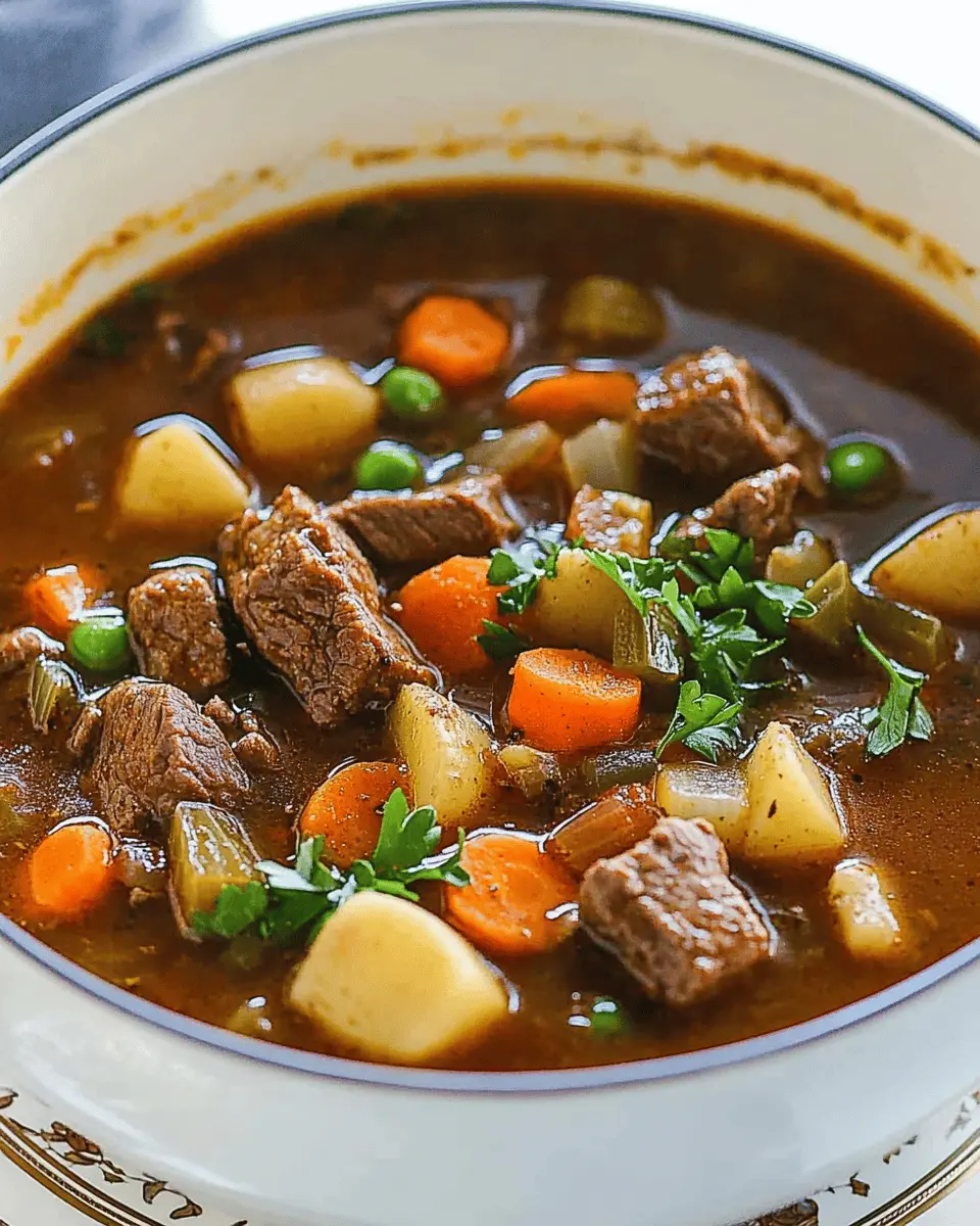 Vegetable Beef Soup (Fall apart beef!) First Image First Image