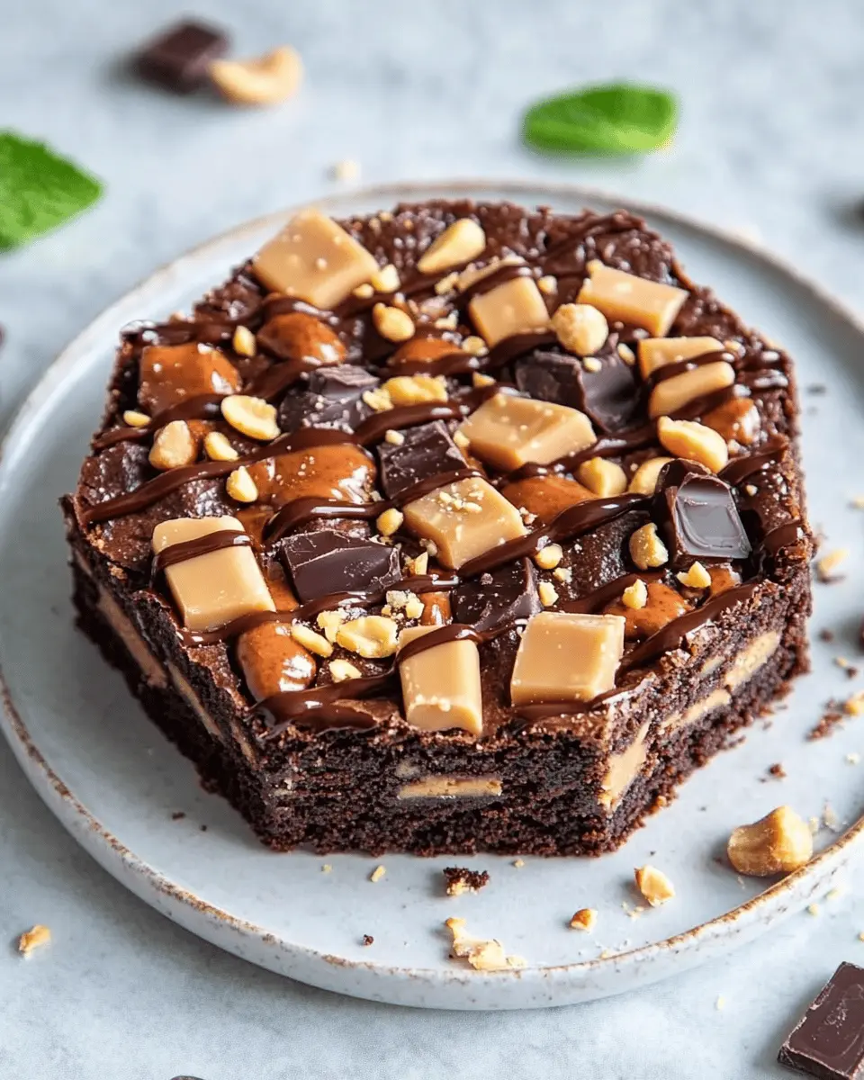 Peanut Butter Nutella Candy Bar Brownie First Image First Image
