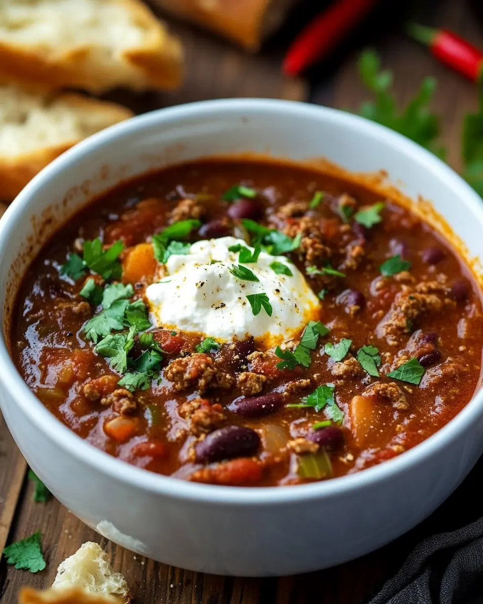 Italian Style Beef Chili First Image First Image