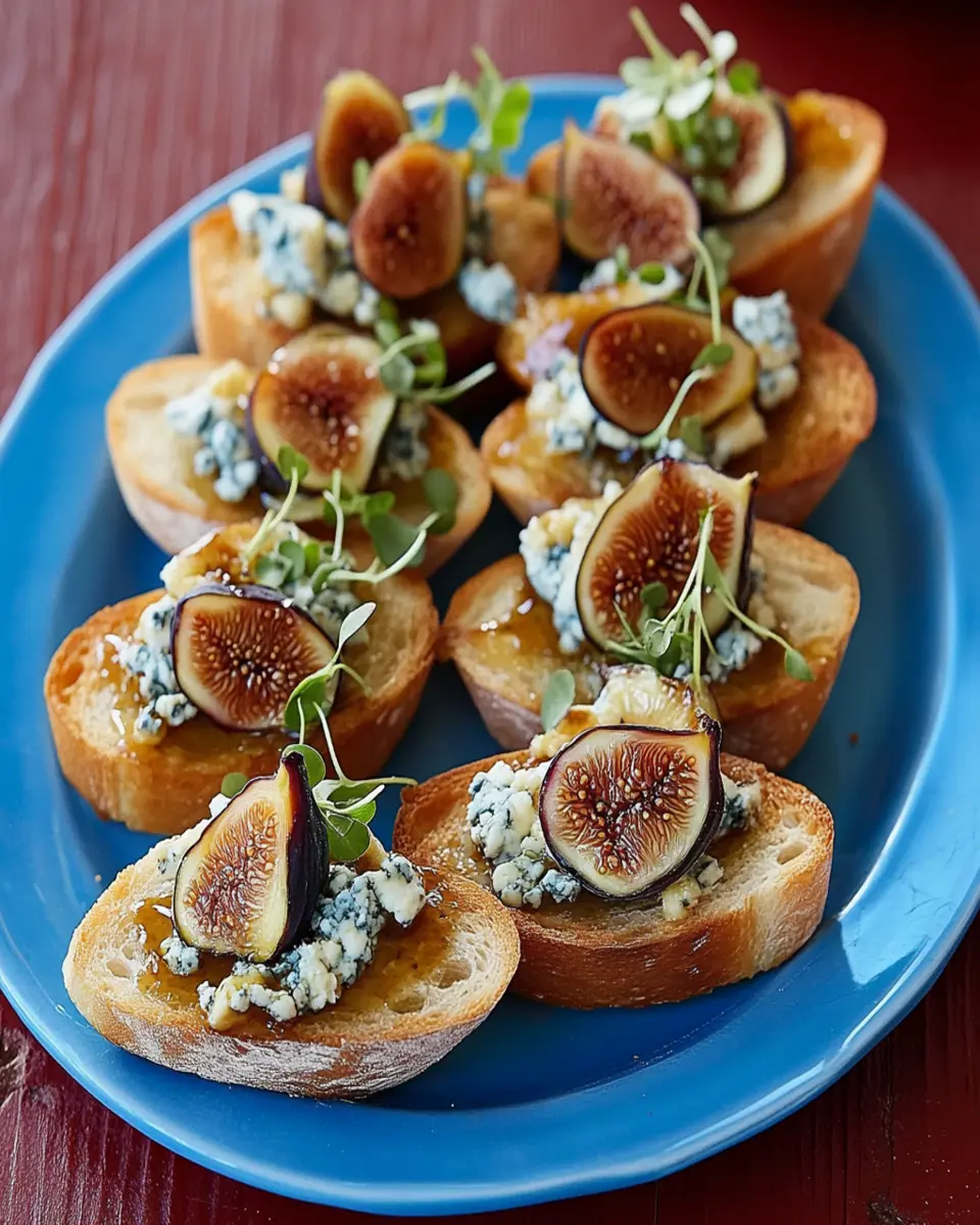 Fig and Blue Cheese Bruschetta First Image First Image