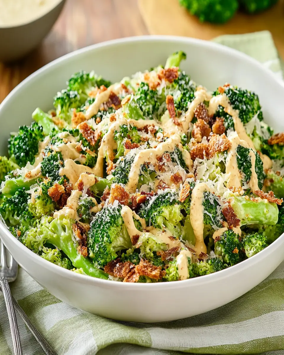 Warm Broccoli Caesar Salad First Image First Image