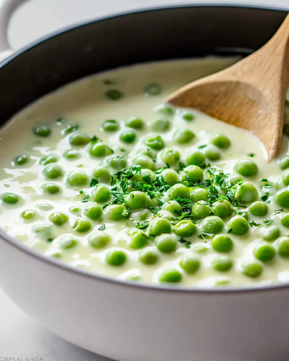 Creamed Peas First Image First Image