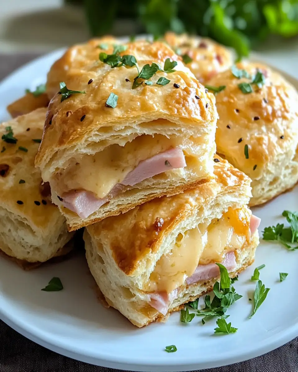 Easy Ham and Cheese Biscuits First Image First Image