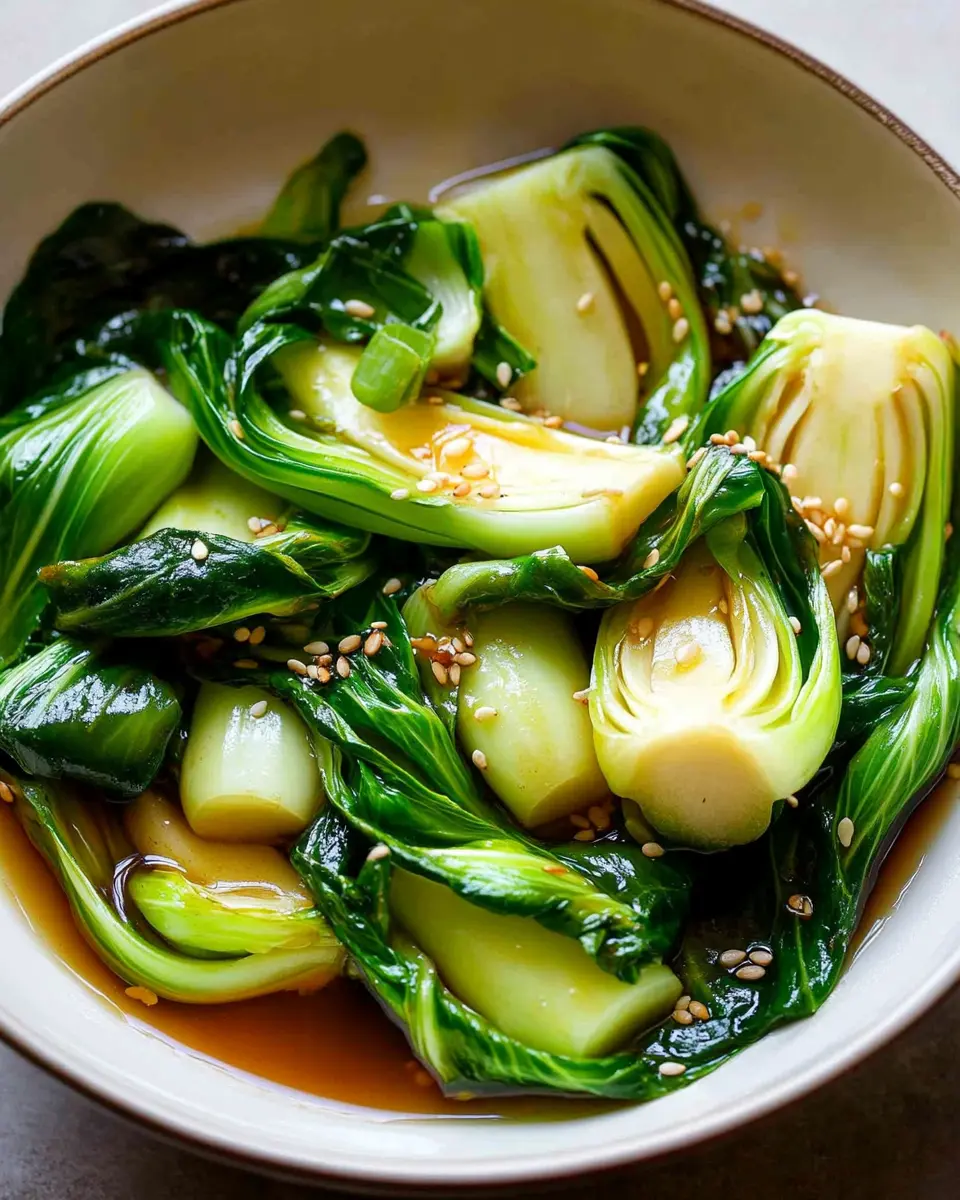 Bok Choy in Ginger Sauce First Image First Image