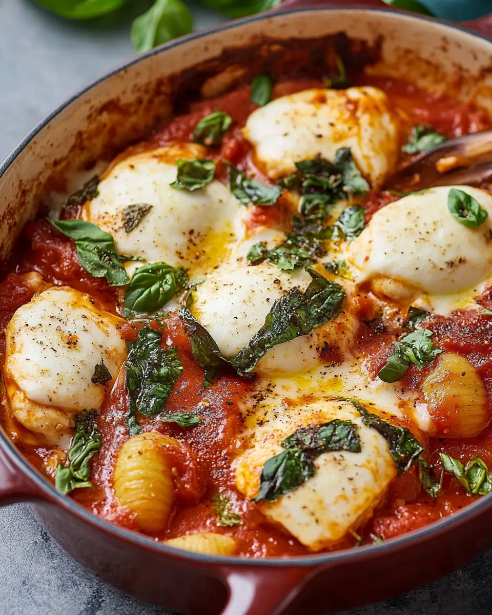 Caprese Chicken & Polenta Bake First Image First Image