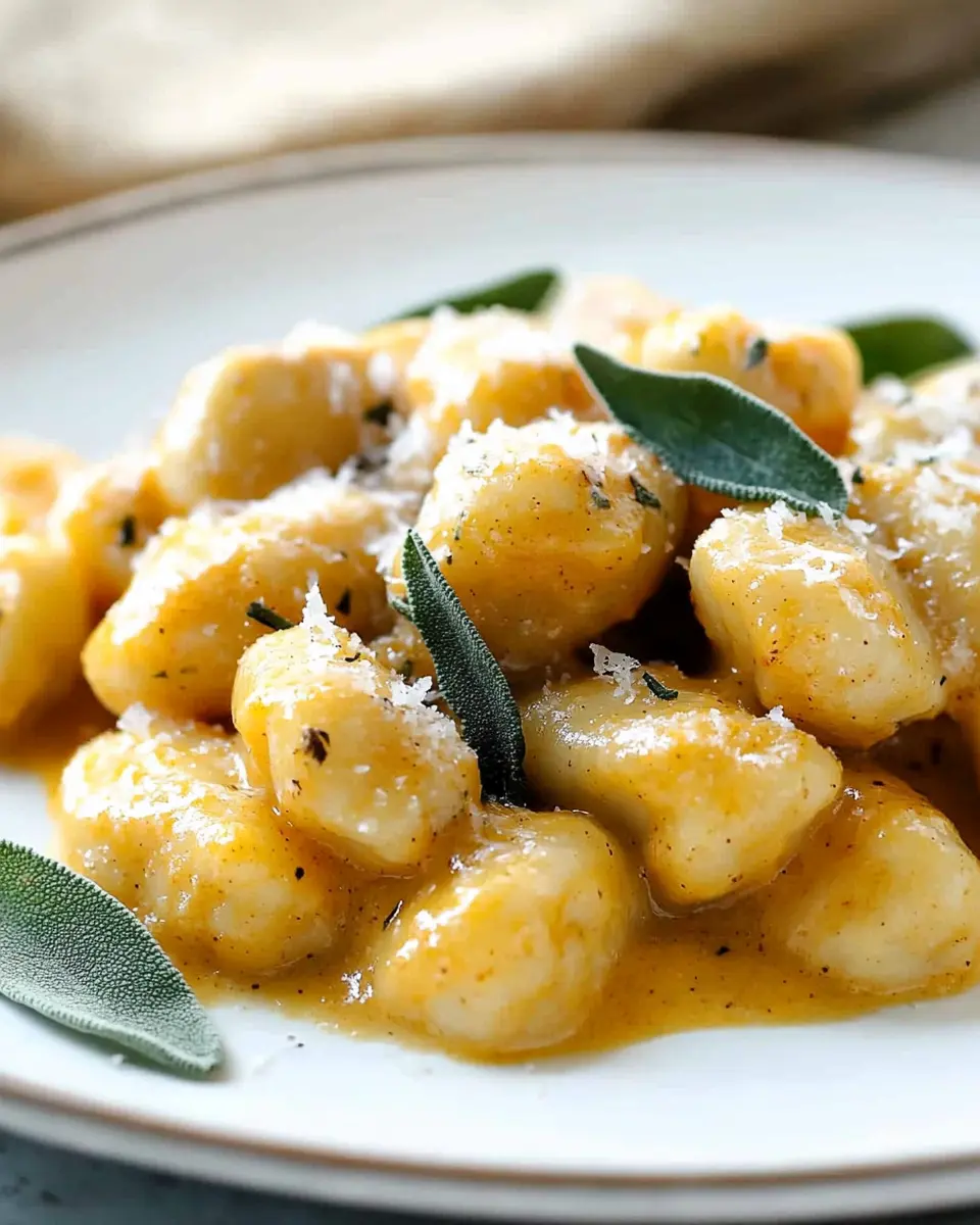 Gnocchi with Pumpkin Sage Sauce First Image First Image