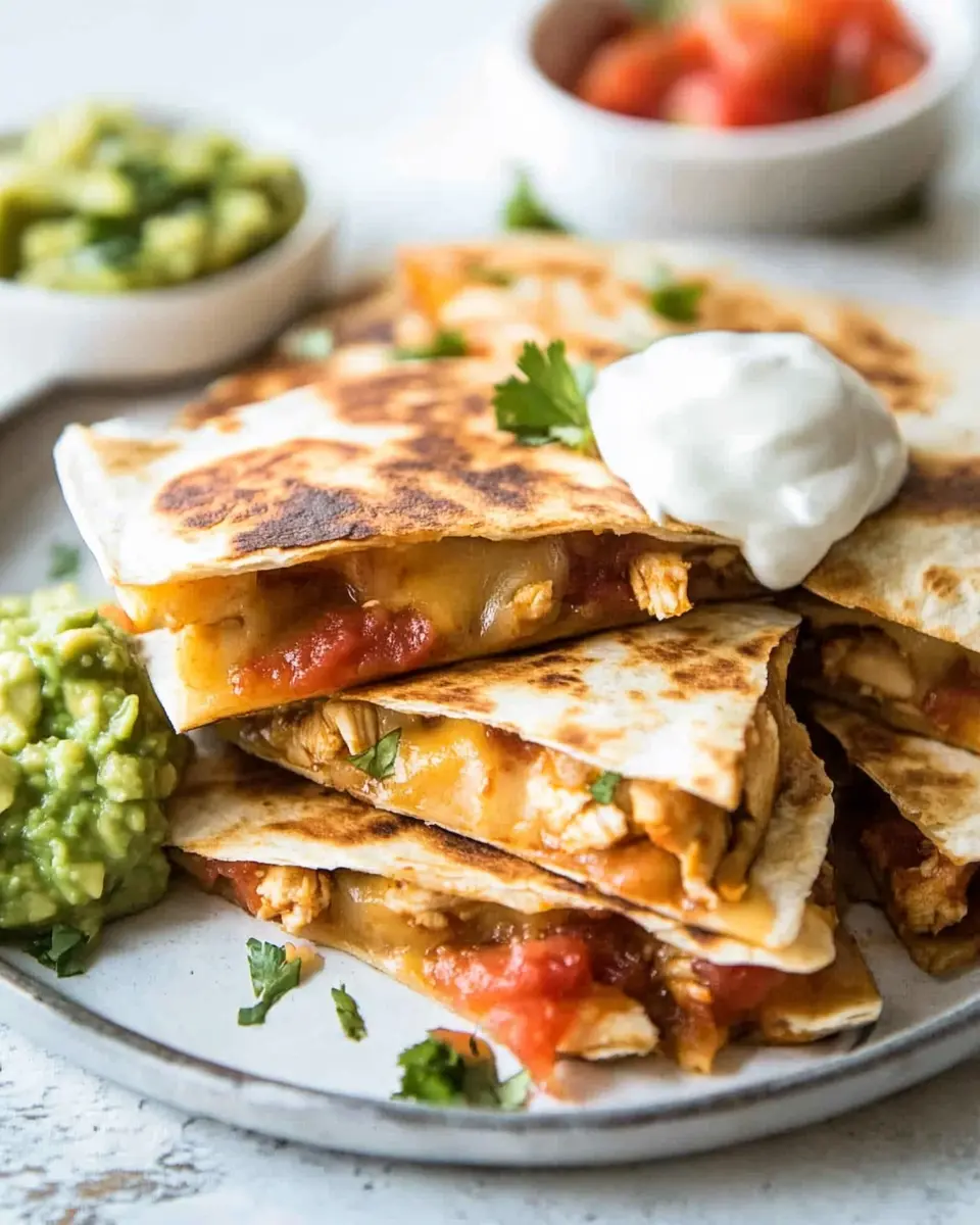 Oven Baked Chicken Quesadillas First Image First Image