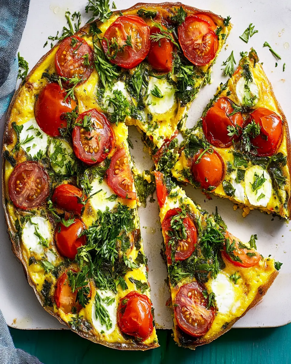 Sheet Pan Mediterranean Frittata First Image First Image