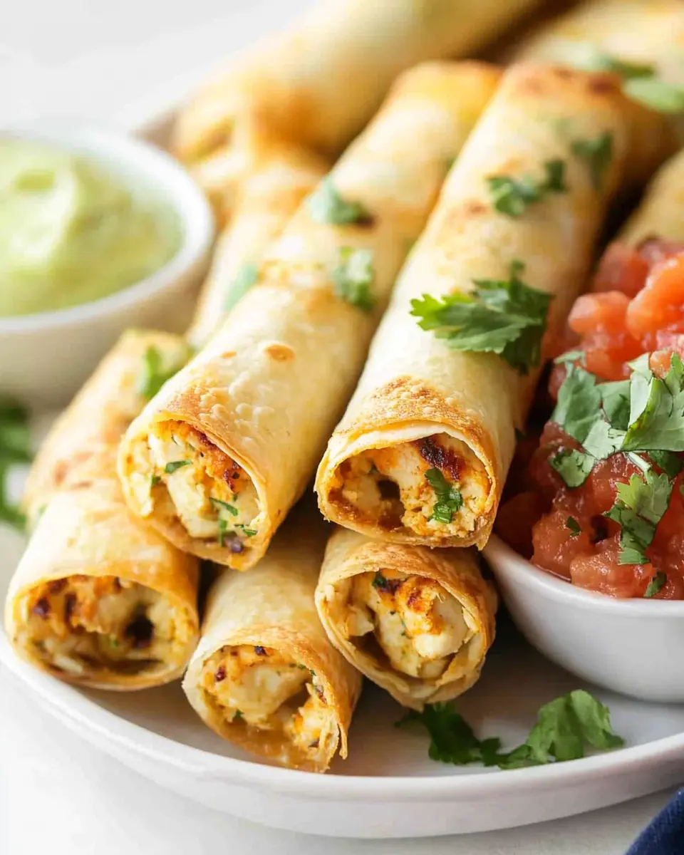 Baked Chicken Taquitos First Image First Image
