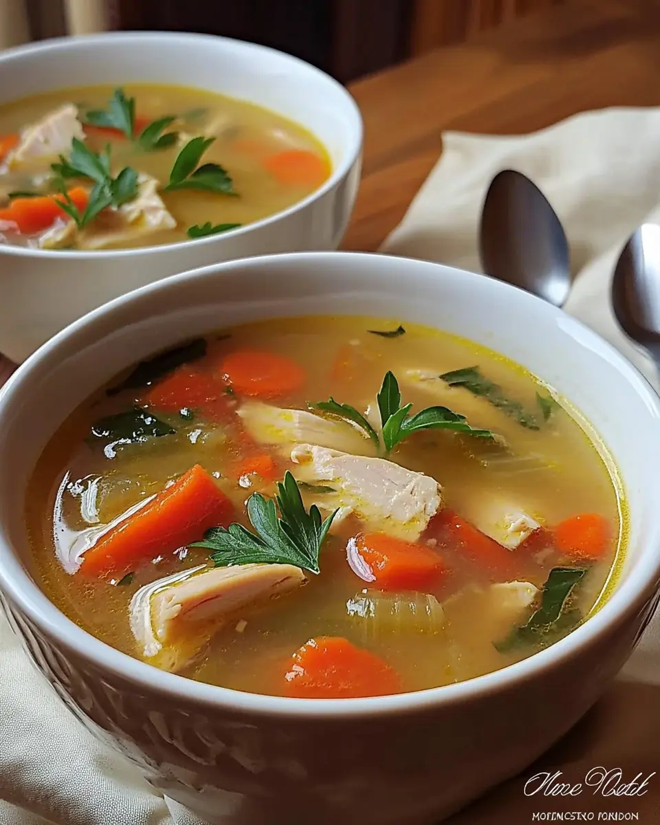 A simple turkey soup First Image First Image