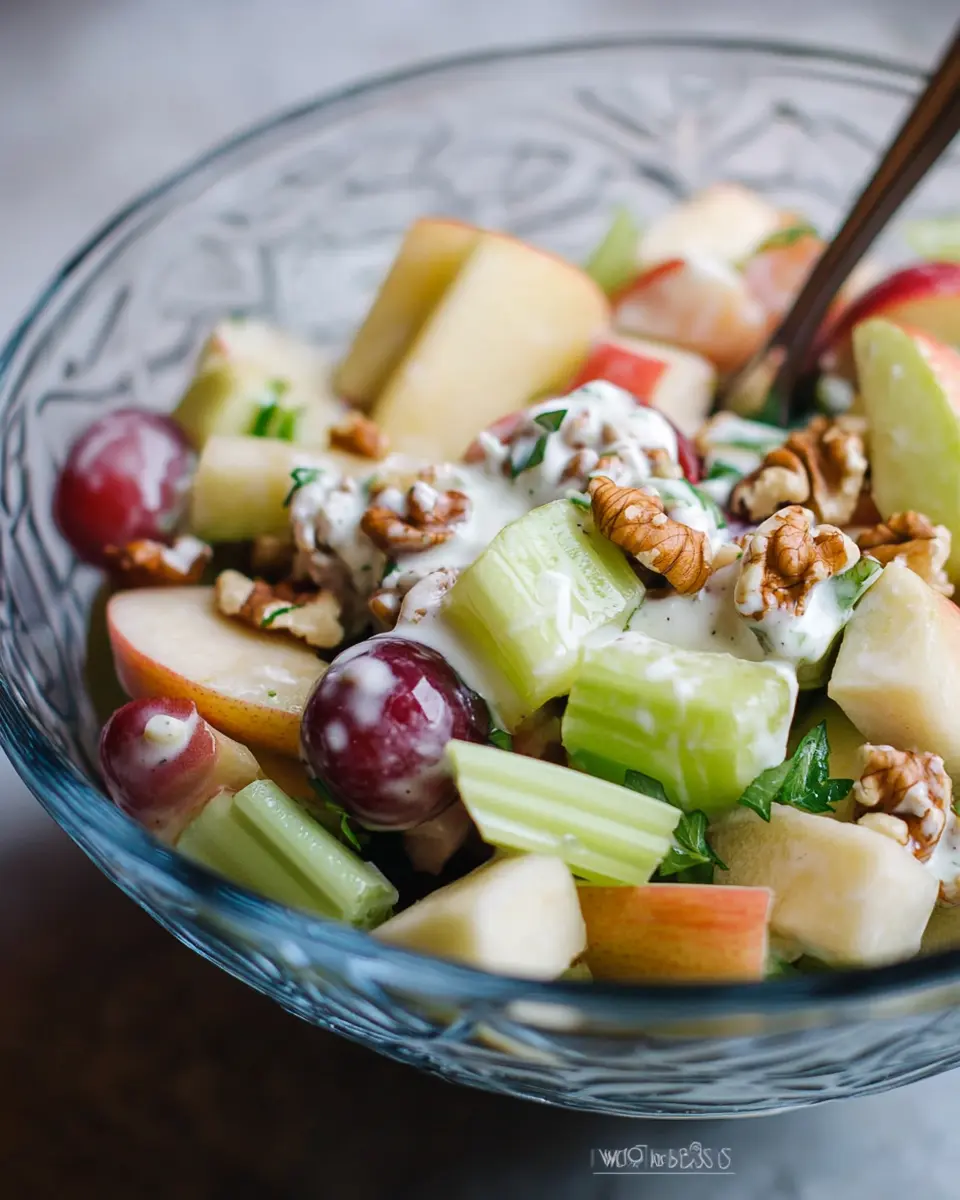 Light Waldorf Salad – updated classic salad First Image First Image