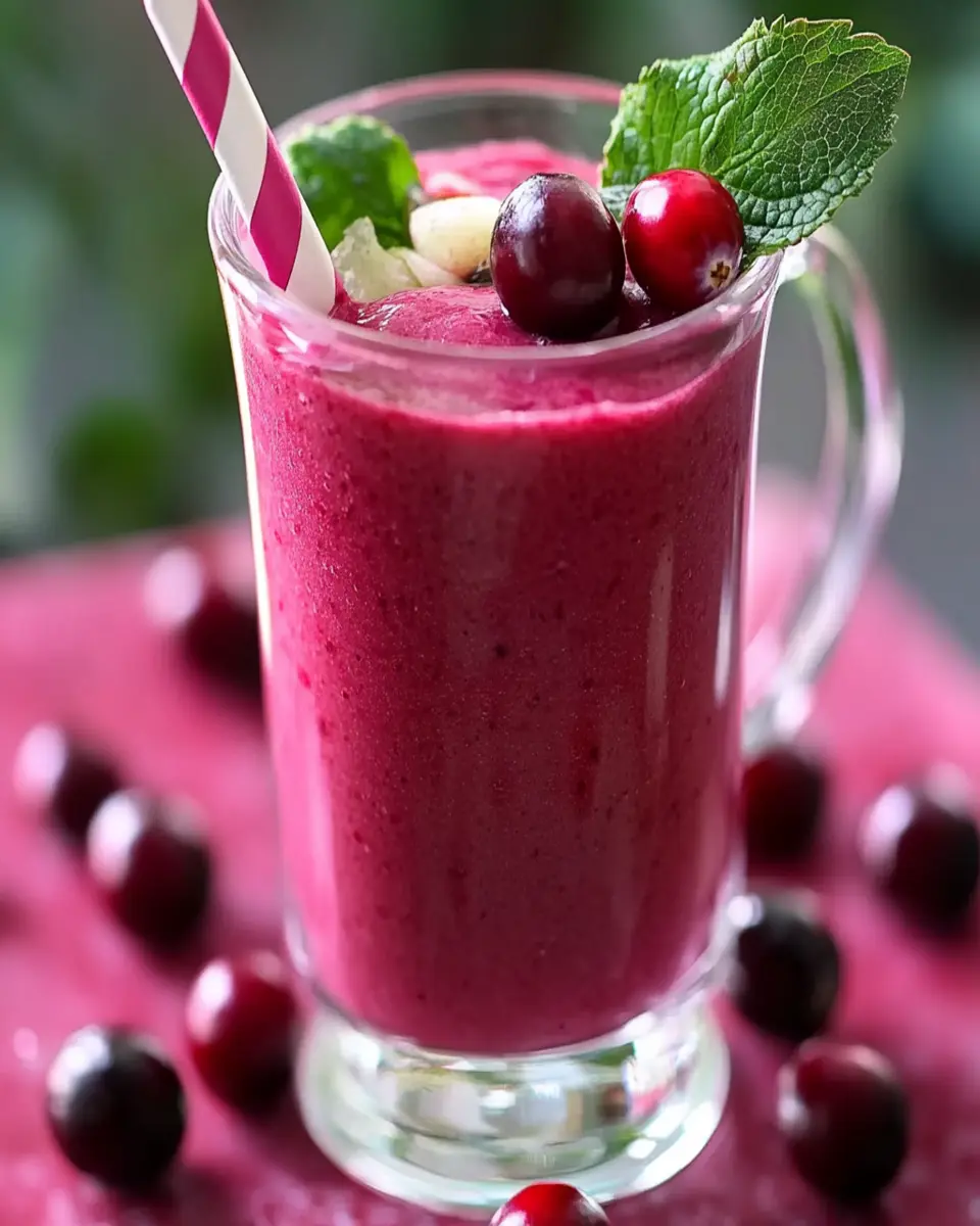 Cranberry Smoothie First Image First Image