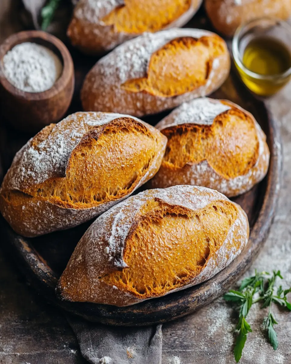 Carrot baguette buns First Image First Image