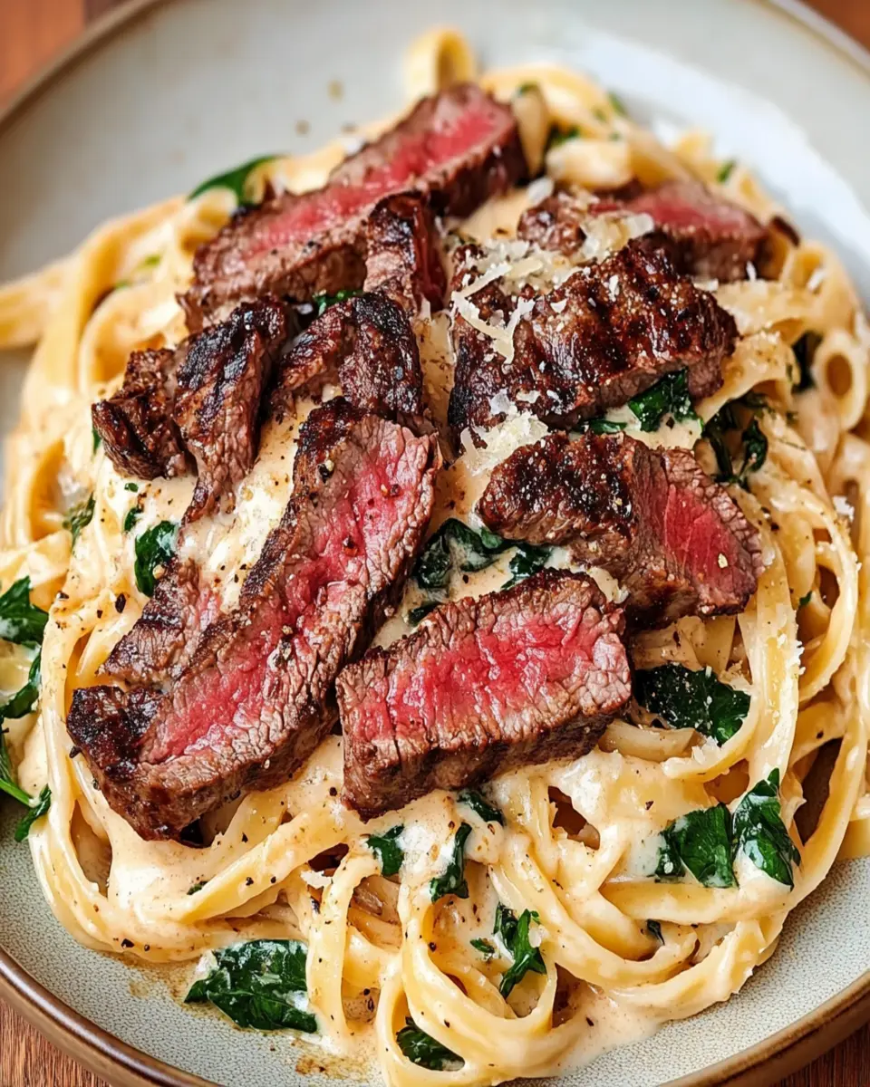Creamy Steak Fettuccine First Image First Image
