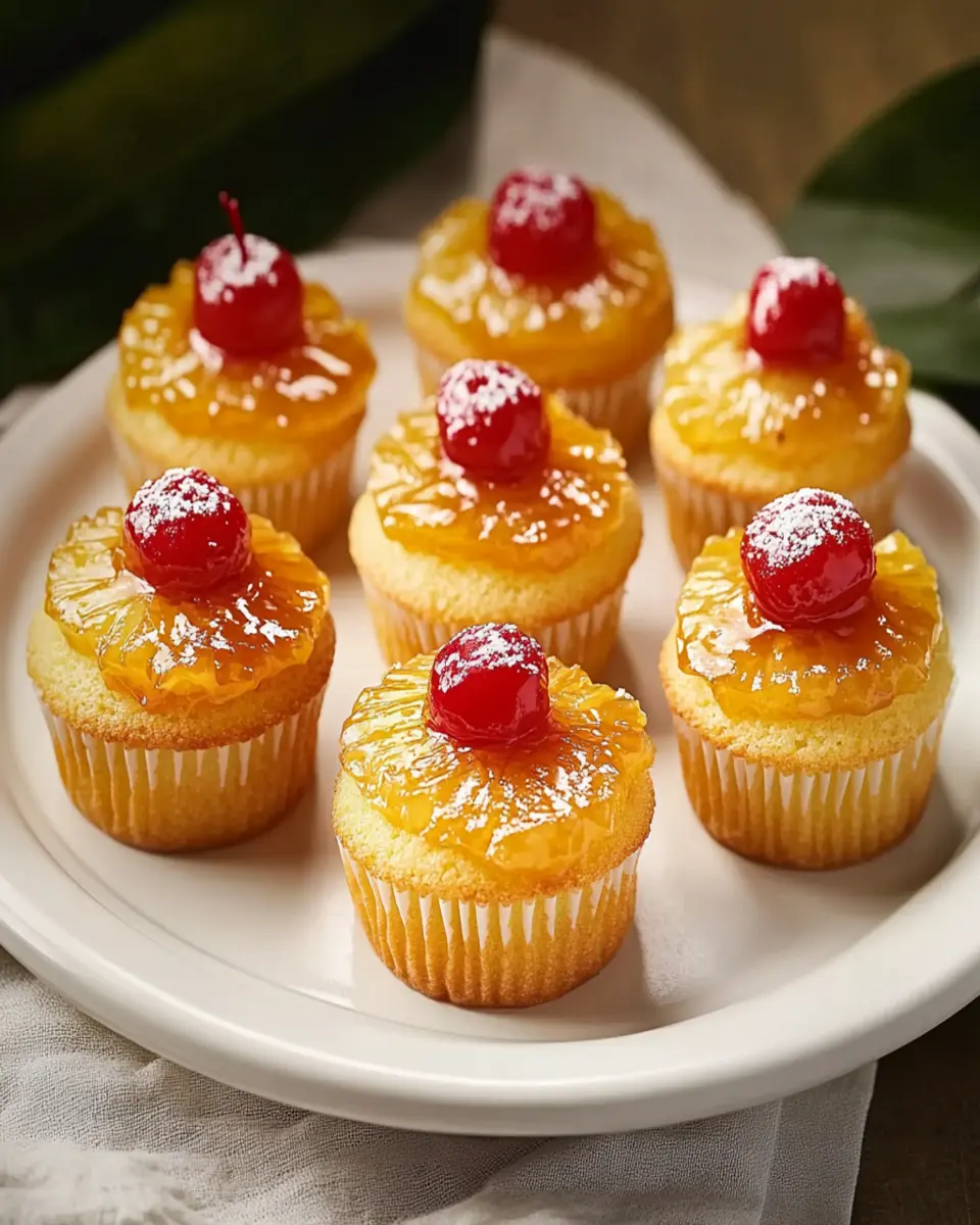 Pineapple Upside Down Cupcakes First Image First Image