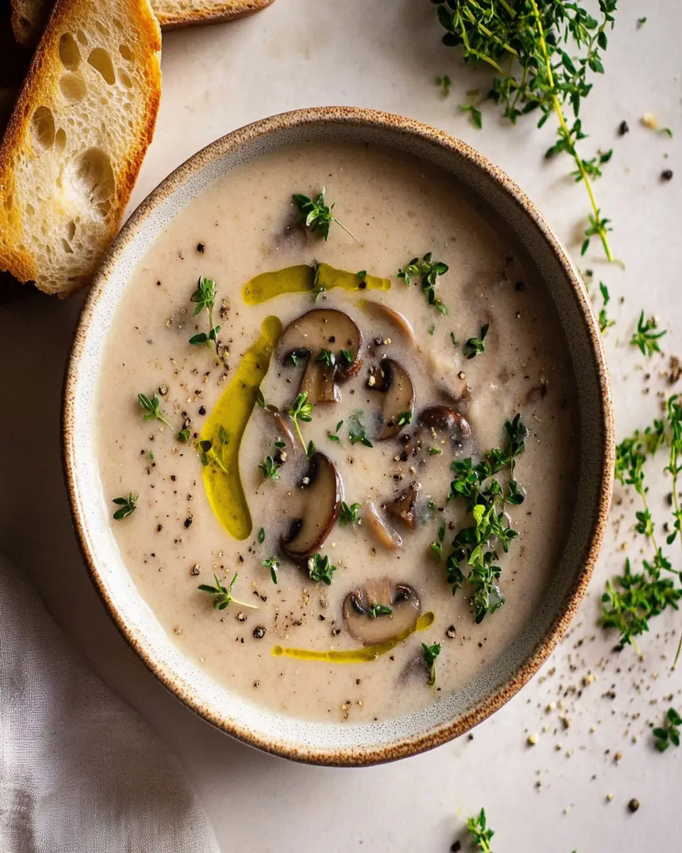 Loaded Easy Creamy Mushroom Soup First Image First Image