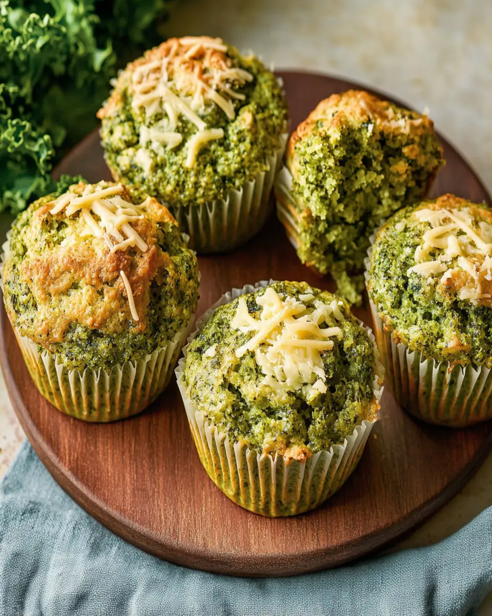 Cheesy kale muffins recipe First Image First Image
