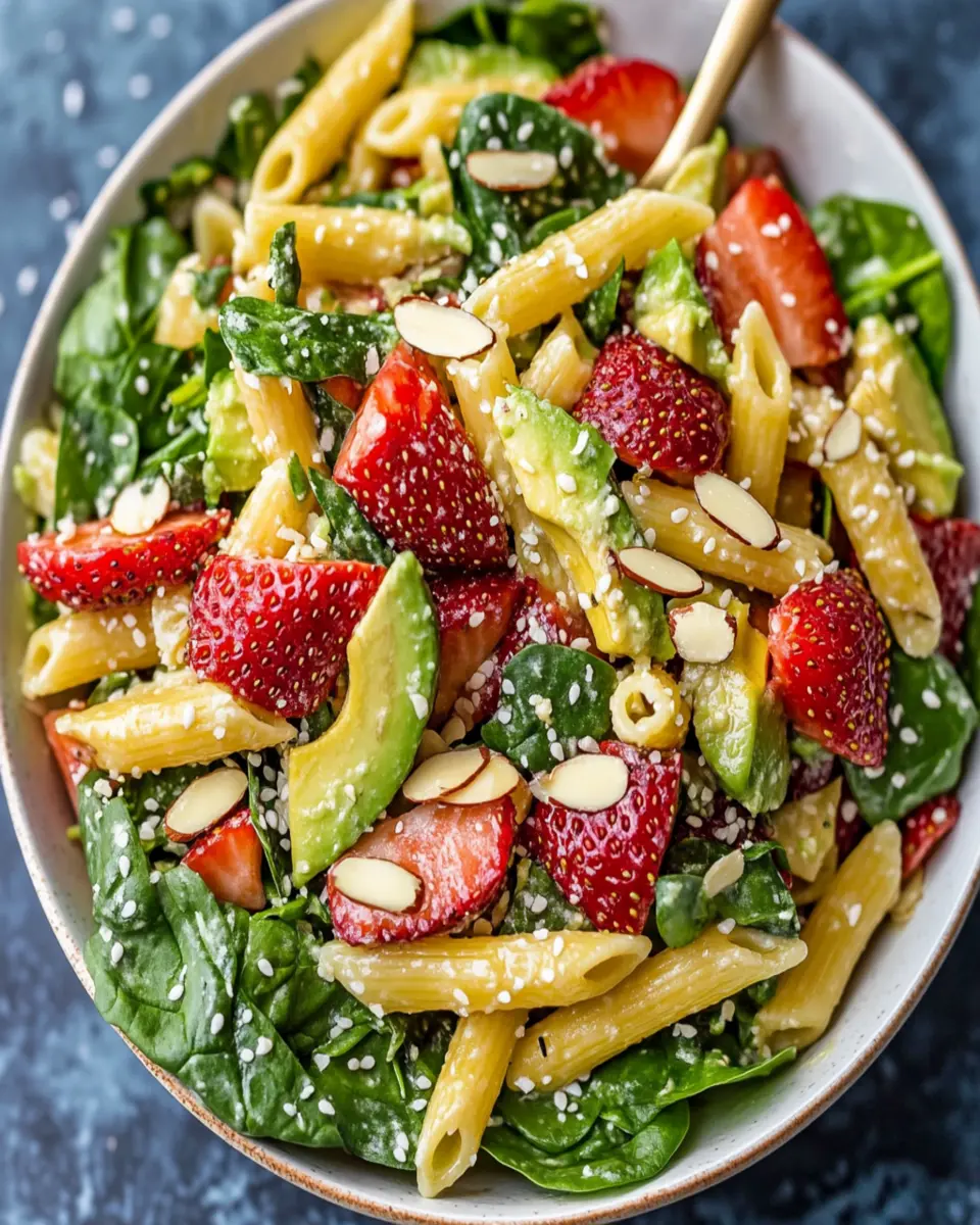 Strawberry Avocado Pasta Salad First Image First Image