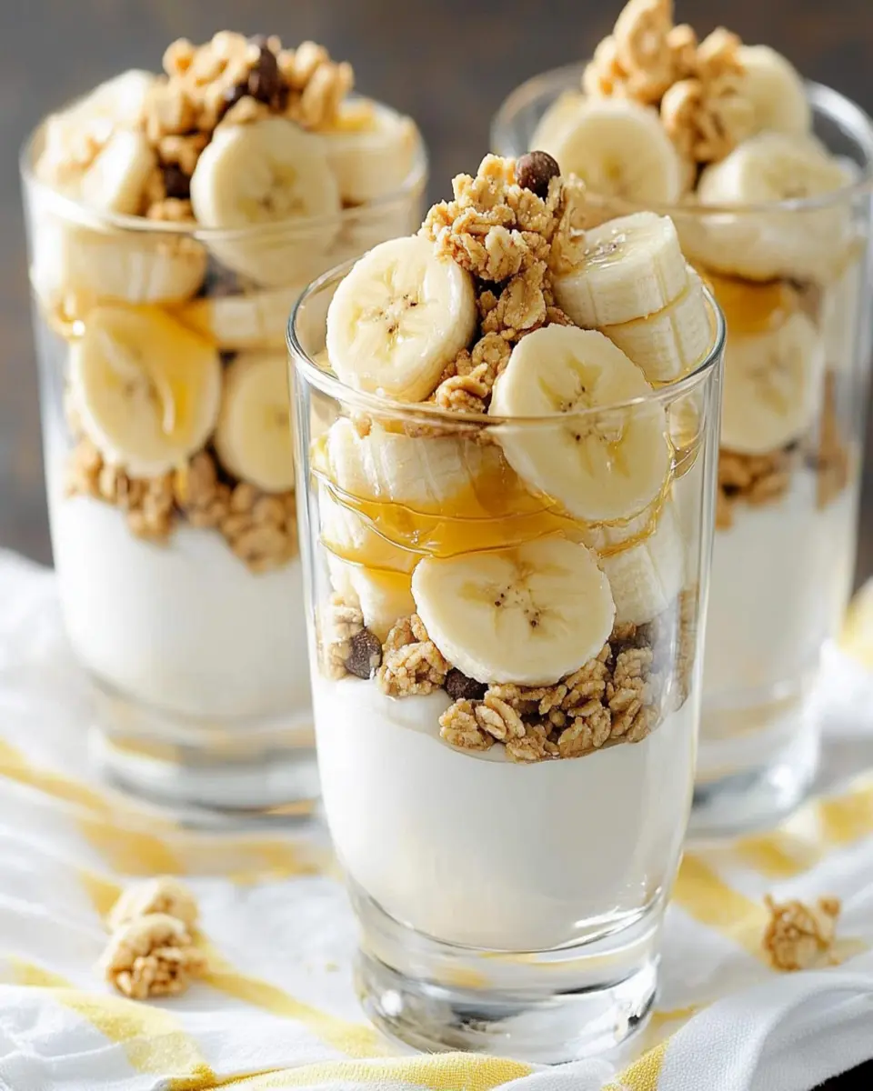 Peanut Butter-Banana Yogurt Parfaits First Image First Image