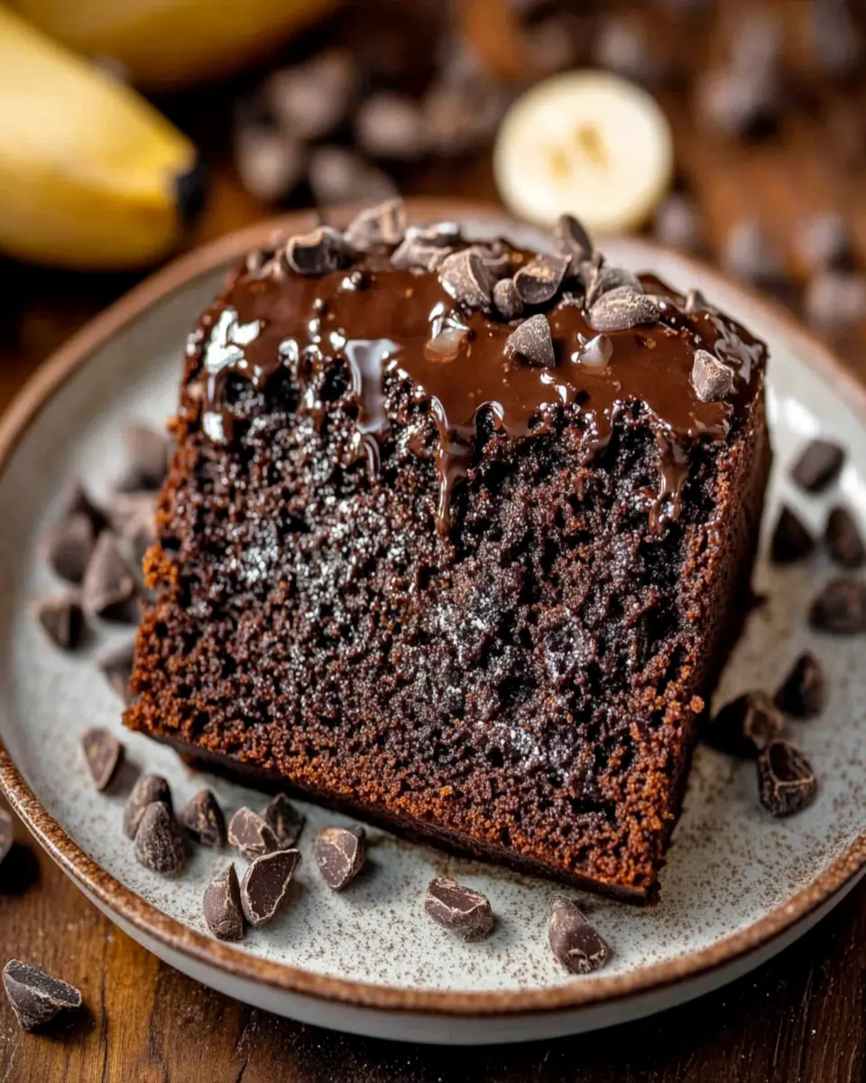 Dark Chocolate Roasted Banana Bread First Image First Image